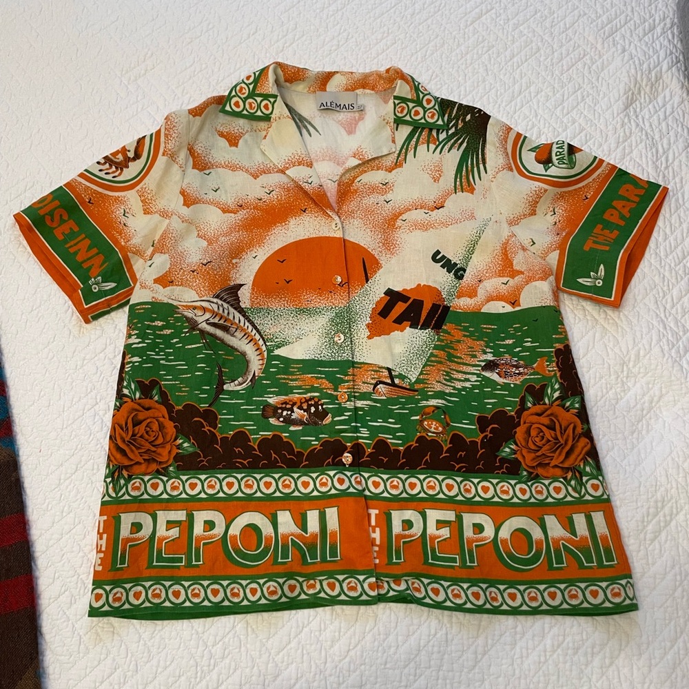 Alemais Bungalow Linen Shirt - AU12 / US8